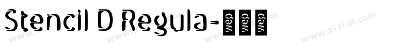 Stencil D Regula字体转换